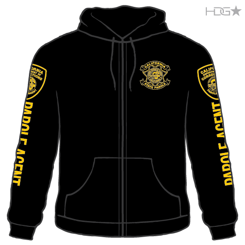 California Parole Agent Black Zip Up Hooded Sweatshirt Clearance Hdg Tactical California Parole Agent Black Zip Up Hooded Sweatshirt Clearance Hdg Tactical