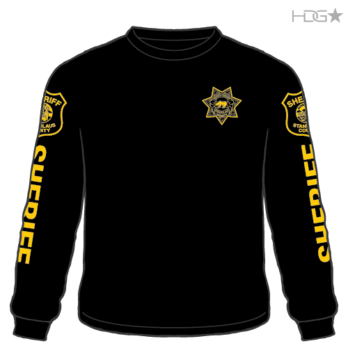 Stanislaus County Sheriff Deputy Black Long Sleeve T-Shirt