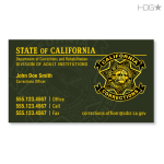 CA CDCR Business Card (OD Green)