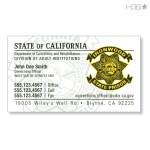 CA CDCR Business Card (White)