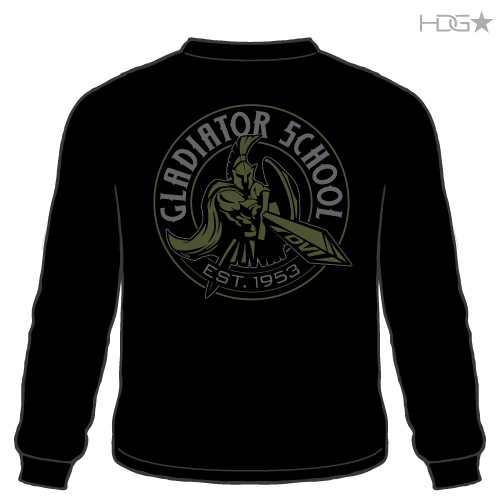 Gladiator School Adult Long Sleeve T Shirt