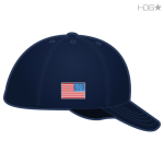 Navy Hat w/ Full Color Flag