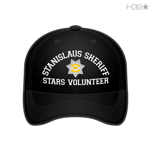 CA Stanislaus Sheriff Stars Volunteer Black Hat