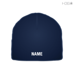 Navy Beanie w/ White Name