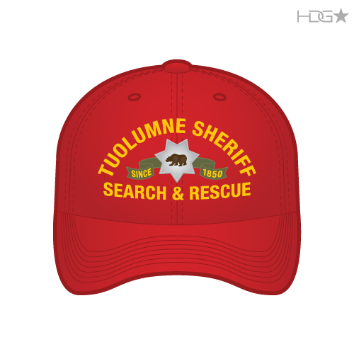 Tuolumne County Sheriff Search & Rescue Red FLEXFIT® Hat