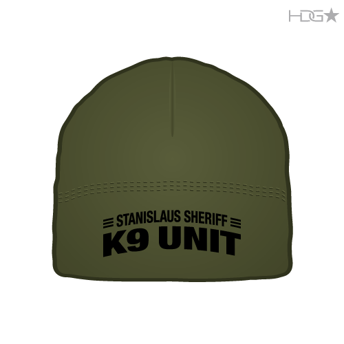 Stanislaus County Sheriff K-9 Unit OD Green Microfleece Beanie