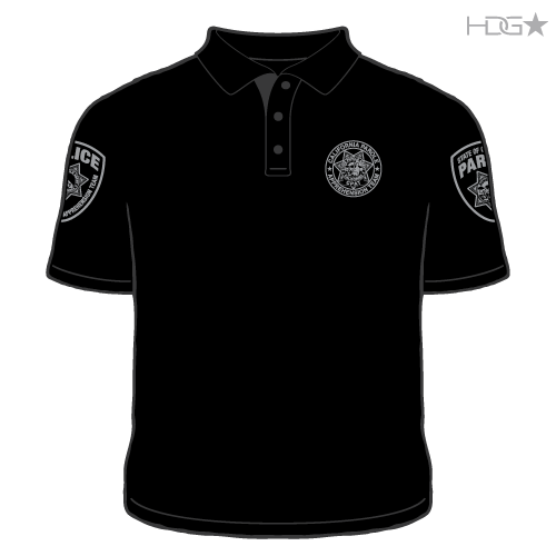 California Parole CPAT Black Polo