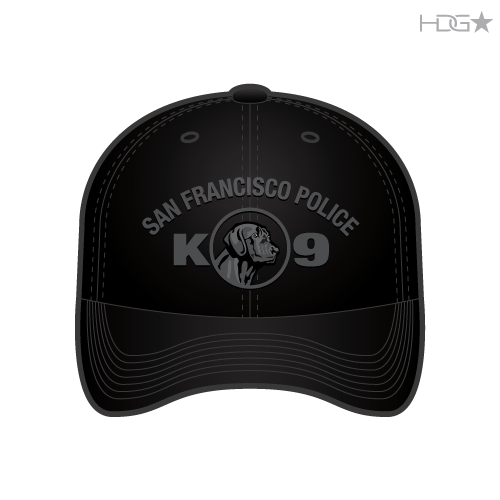 San Francisco Police Bomb K-9 Unit Black FLEXFIT® Hat