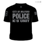 Milford Police K-9 Unit Black / Grey T-Shirt