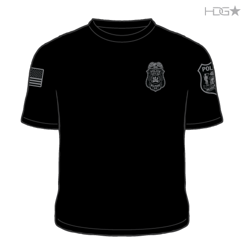 Milford Police K-9 Unit Black / Grey T-Shirt
