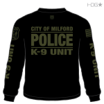 Milford Police K-9 Unit Black / Grey T-Shirt