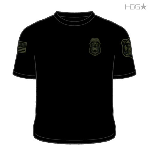 Milford Police K-9 Unit Black / Grey T-Shirt