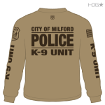 Milford Police K-9 Unit Black / Grey T-Shirt