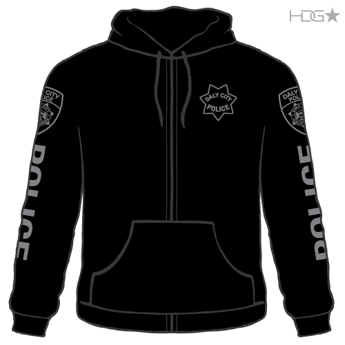 D2K Combat Zip-Up Hoodie Sweatshirt Jacket Black 