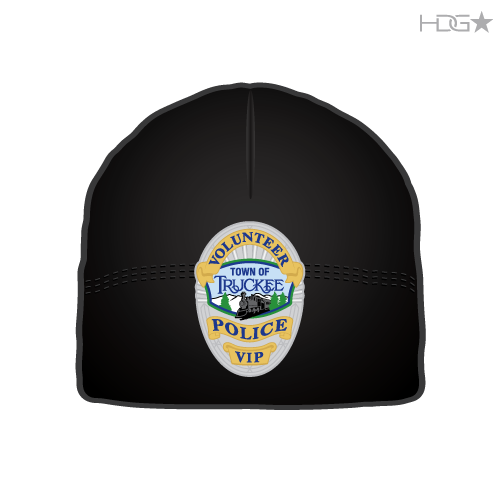 Truckee Police Volunteers Black Knit Beanie