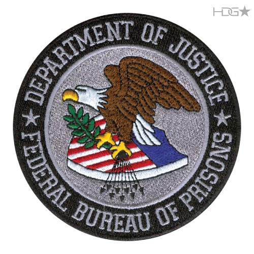 BOP Seal Patch Embroidered with “Department of Justice