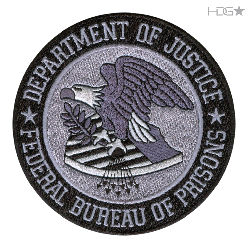 BOP Seal Patch Embroidered with “Department of Justice