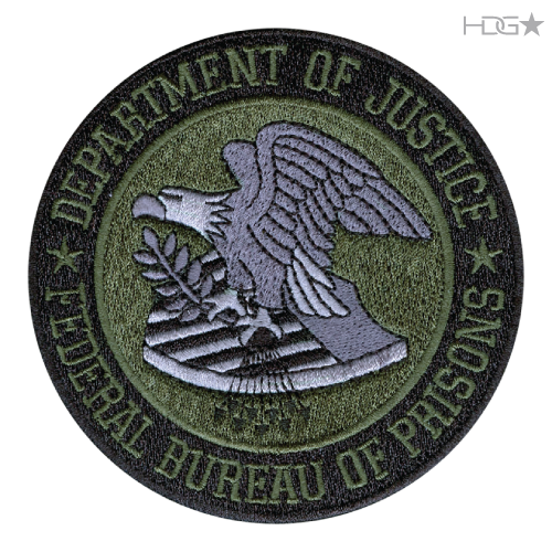 BOP Seal Patch Embroidered with “Department of Justice