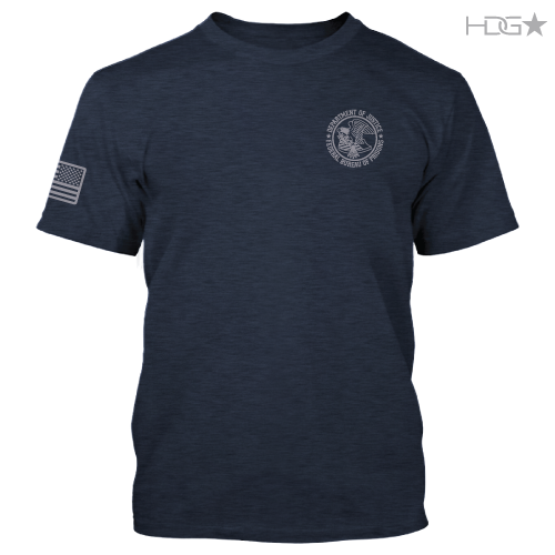 Bop Navy Heather Premium Fitted T Shirt Hdg Tactical